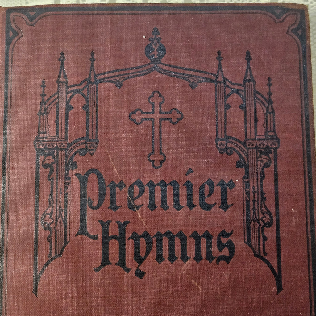 Antique 1926 Premier Hymns Gothic Hardcover