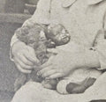 Antique Haunting Baby Doll & Child Cabinet Card