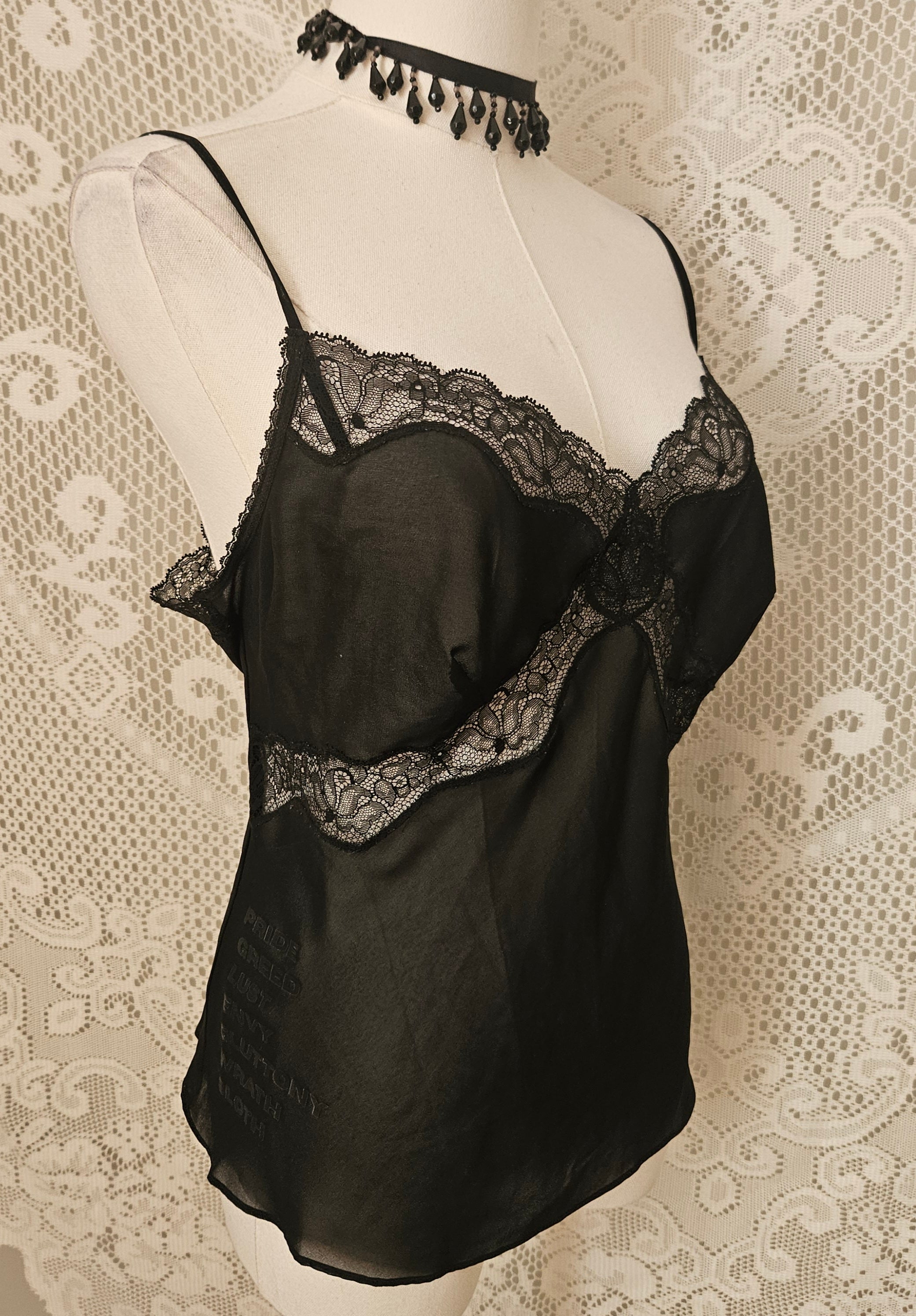 Seven Deadly Sins Sheer Lace Top