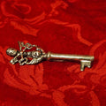 Vintage Italian 'Key of Heaven' Sterling Silver Skeleton Key Pin