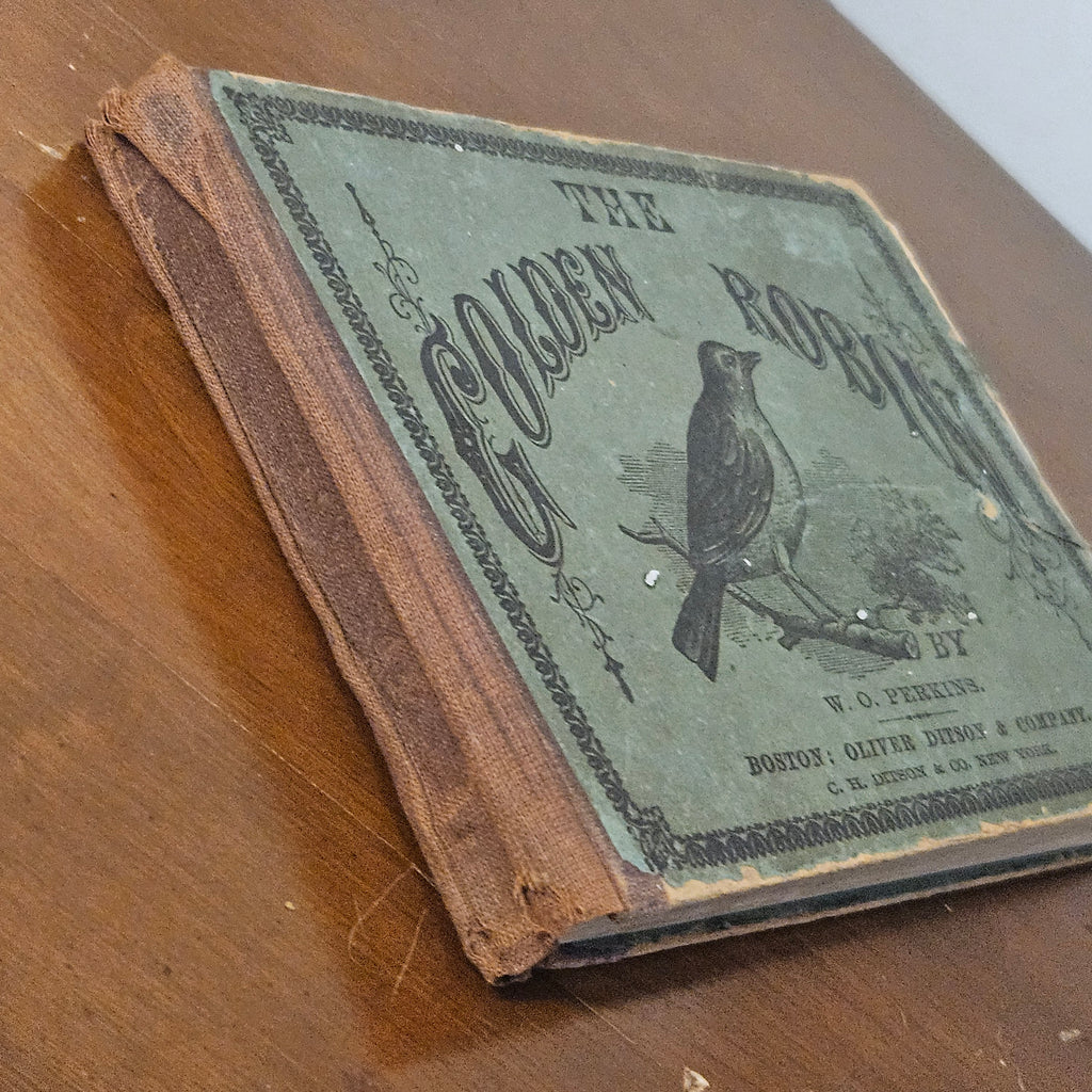 Victorian Golden Robin Arsenic Cover Poison Book