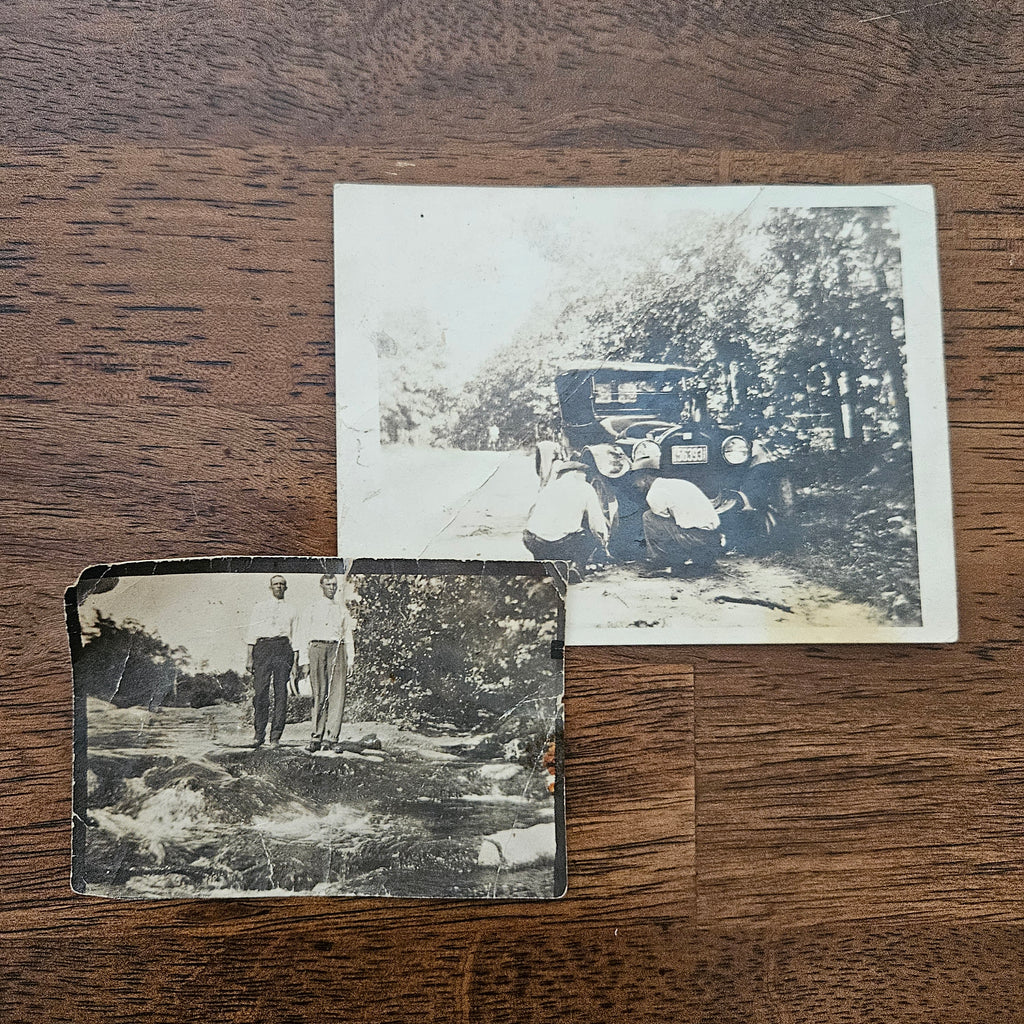 Antique 1900s Nature and People Photo Set