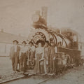 Antique 1908 Locomotive Switch Engine Train Photograph