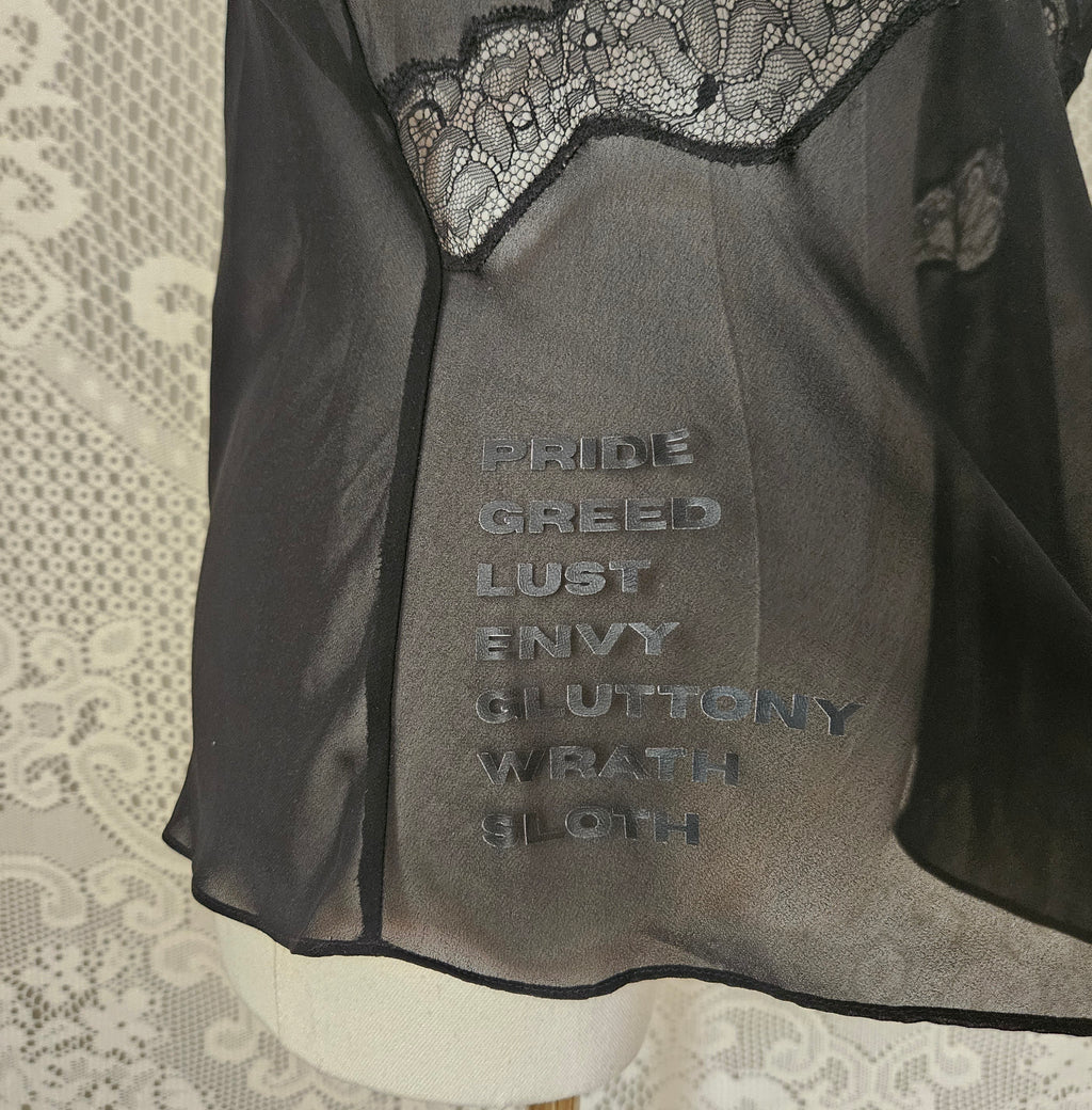 Seven Deadly Sins Sheer Lace Top