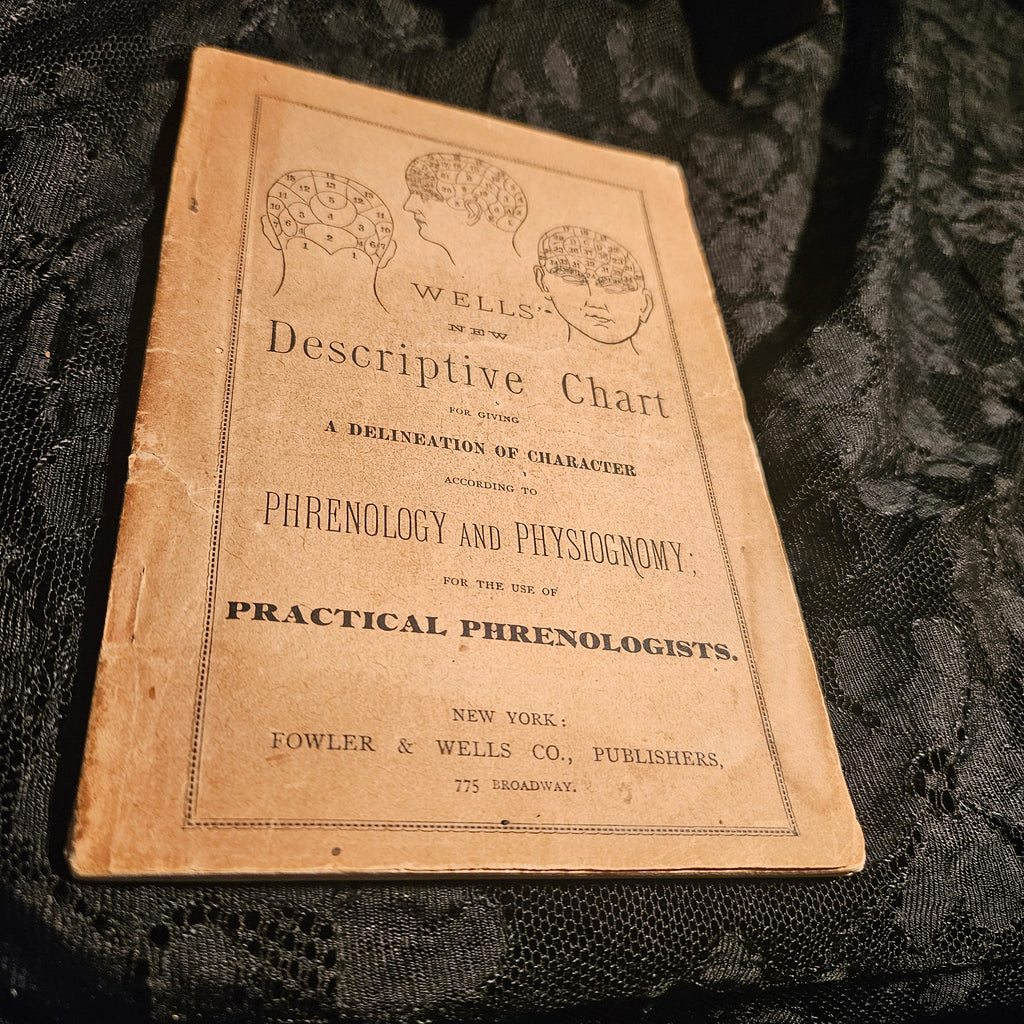 Wells' 1890 New Descriptive Chart Practical Phrenology Pamphlet