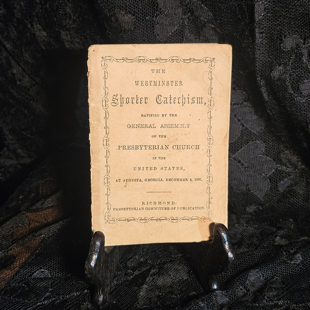 The Westminster Catechism Antique Victorian Religious Pamphlet