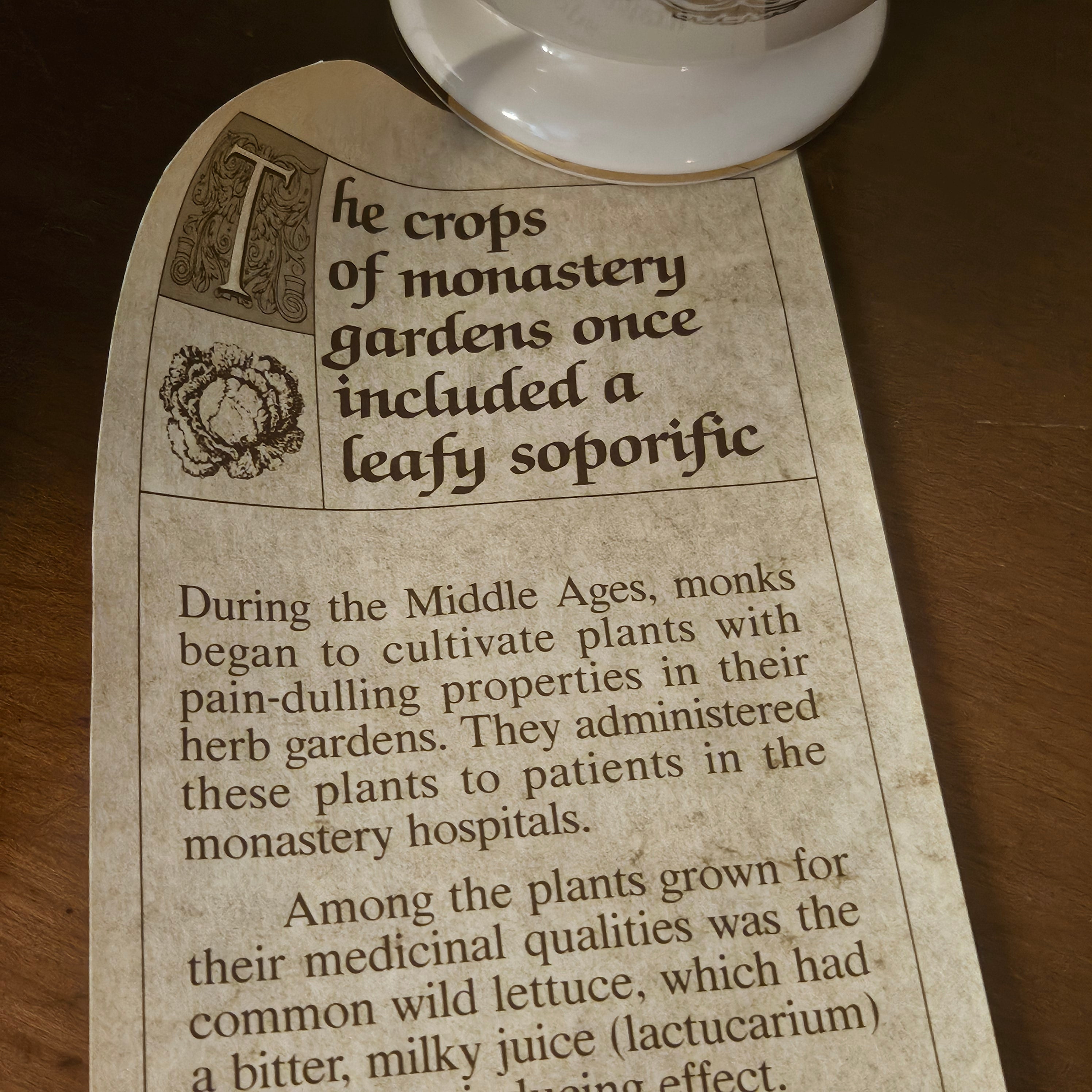 Vintage Lettuce Opium Apothecary Ceramic Jar