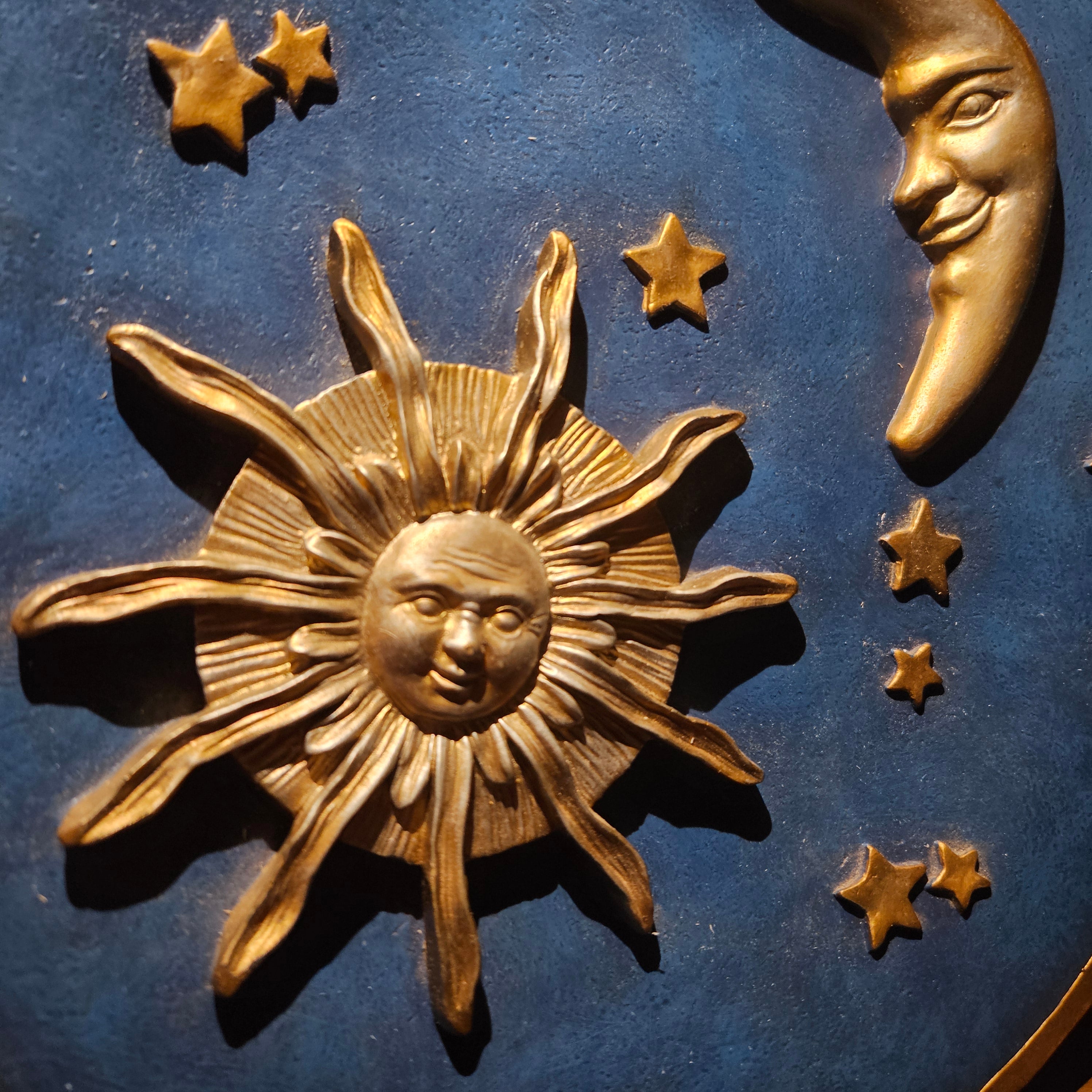 Large Vintage Sun & Moon 90s Whimsigoth Celestial Decor