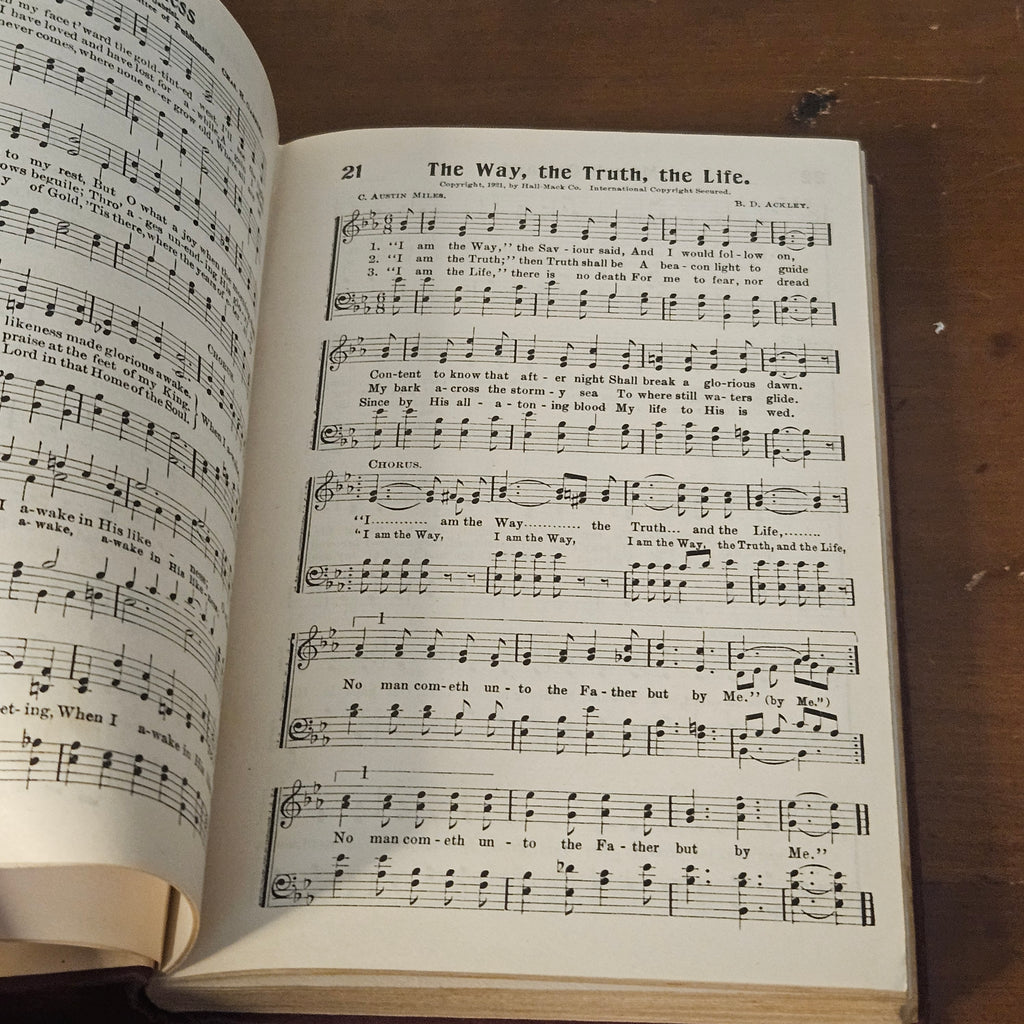 Antique 1926 Premier Hymns Gothic Hardcover