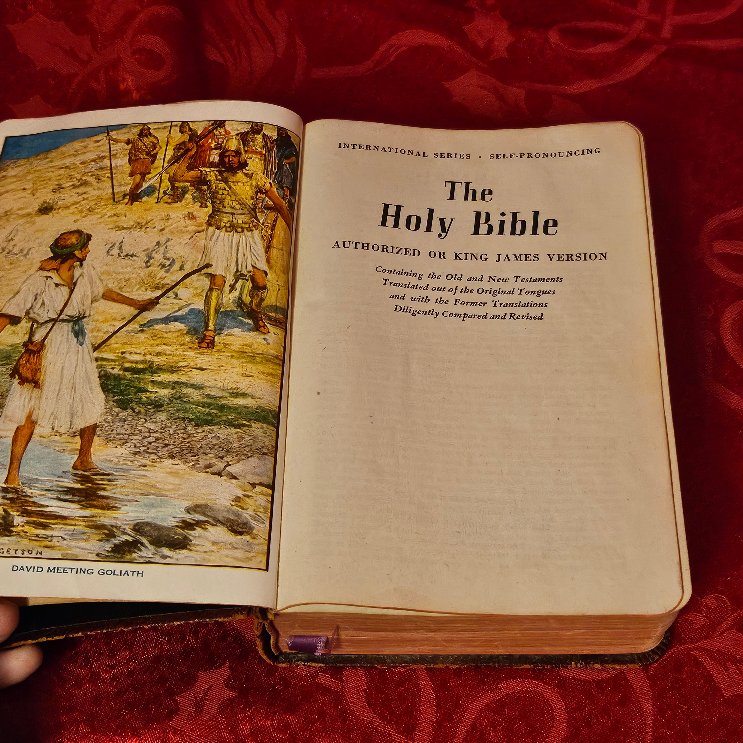 Vintage Leatherbound Bible