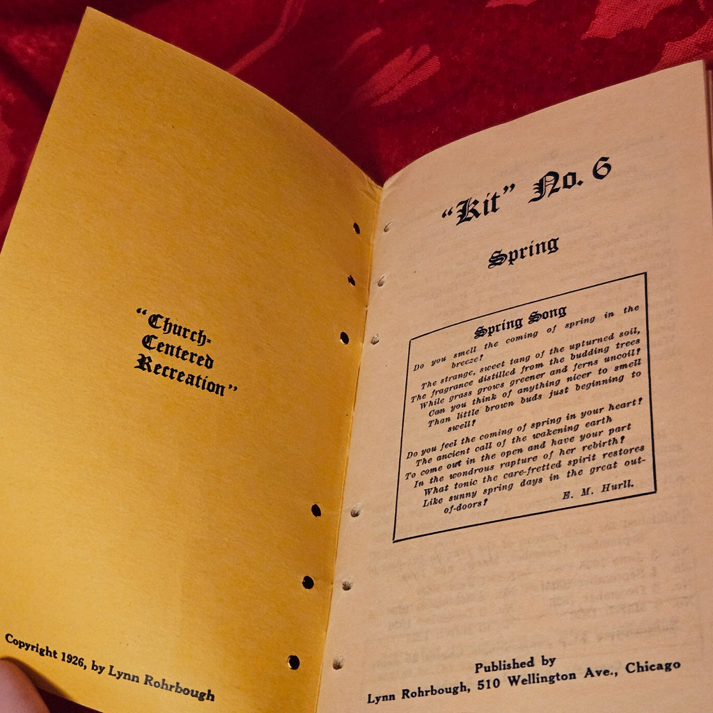 Spring 1926 "The Kit" Antique Religious Pamphlet