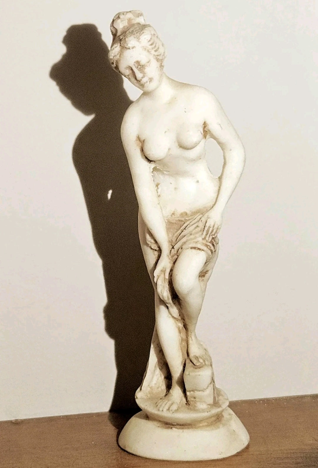 Vintage Venus Carved Nude Goddess Statue