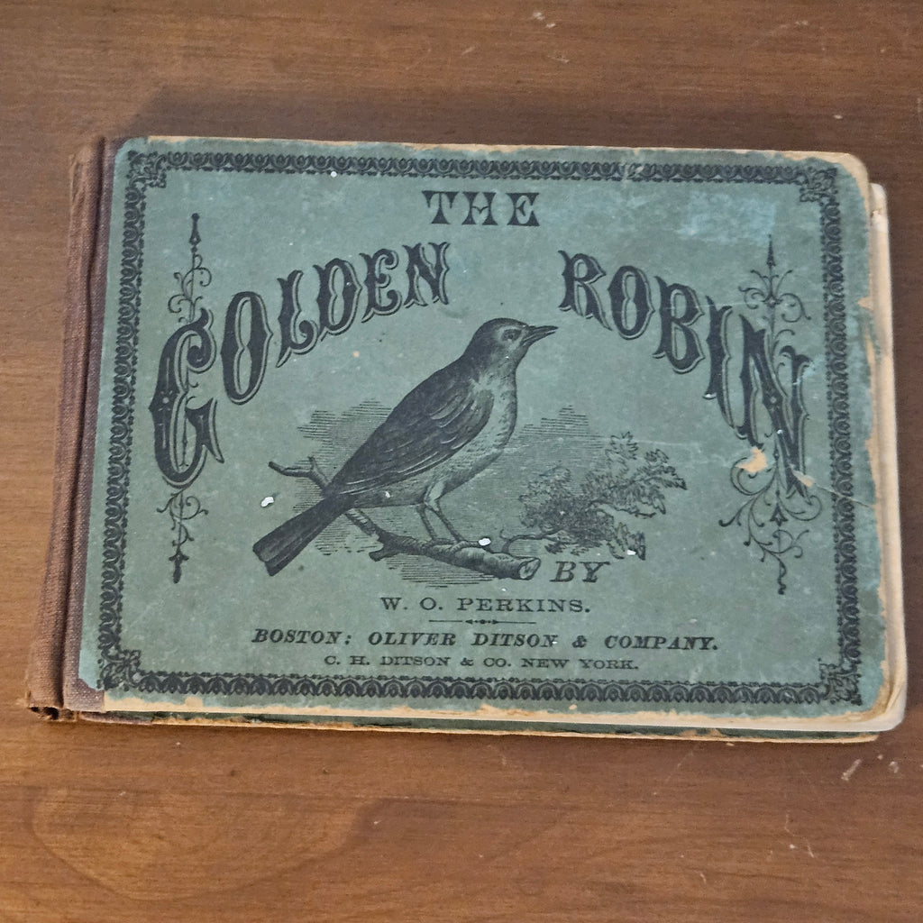 Victorian Golden Robin Arsenic Cover Poison Book