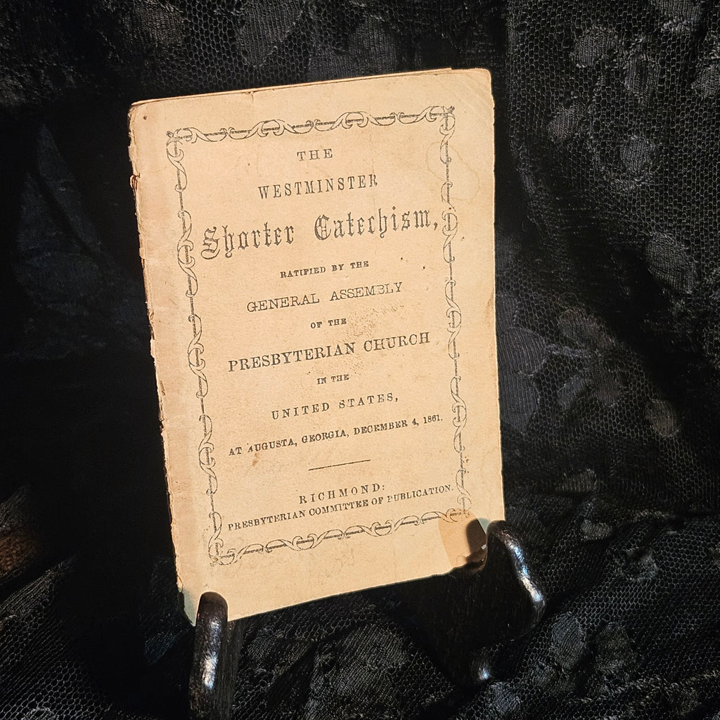 The Westminster Catechism Antique Victorian Religious Pamphlet