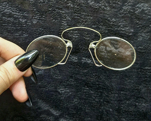 Antique Handheld Lorgnette Magnifying Reading Opera Lens Glasses