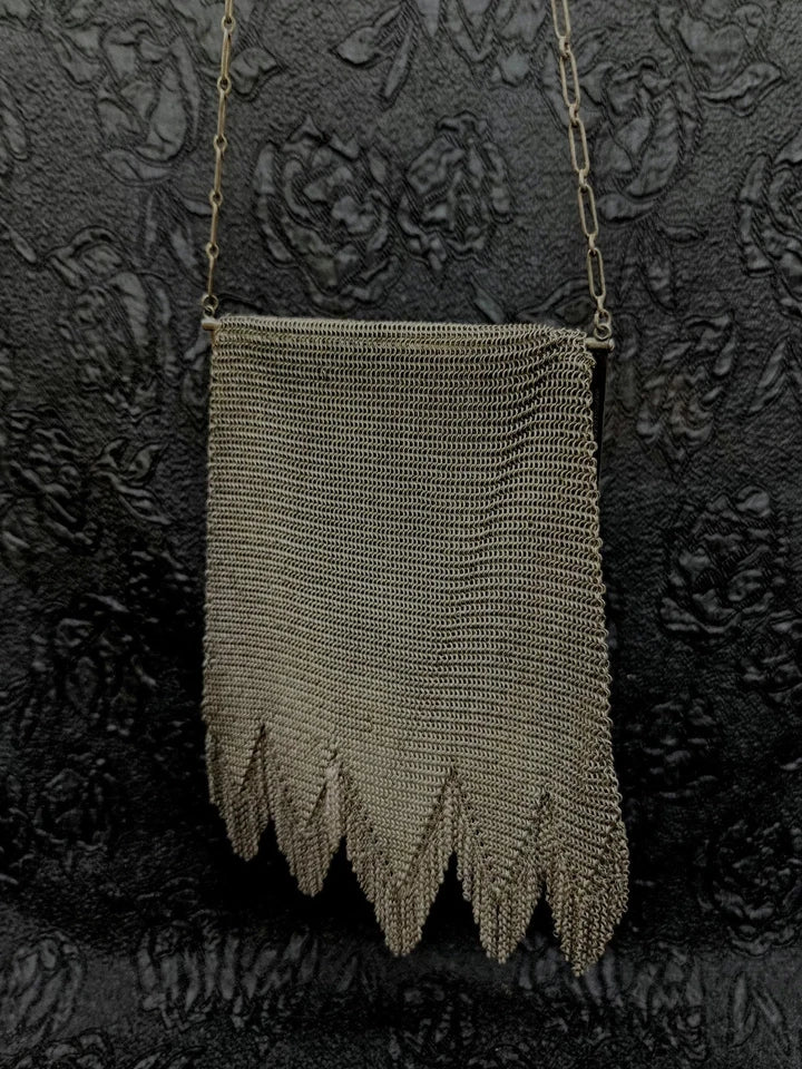 Antique "Princess Mary" Whiting & Davis Chainmail 1920s Edwardian Evening Purse