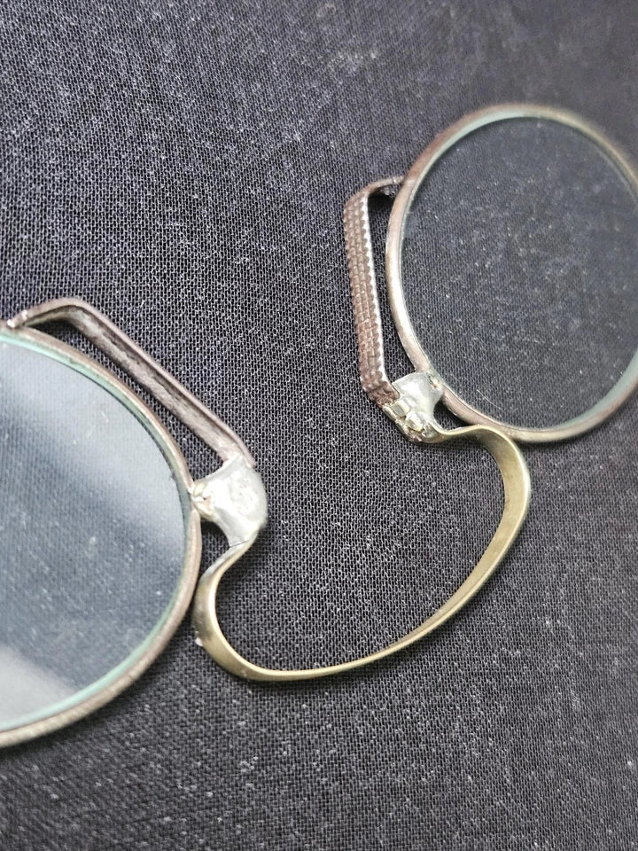 Antique Handheld Lorgnette Magnifying Reading Opera Lens Glasses