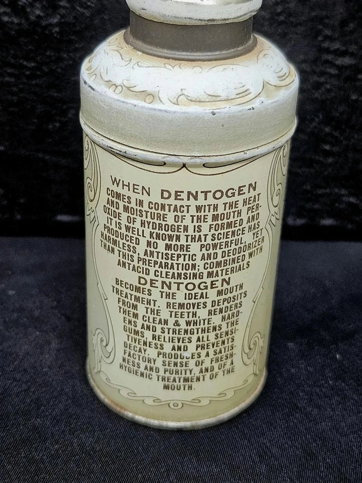 Early 1900s 'Tooth Powder' Dental Medicine Tin Bottle | Antique Quack Medicine