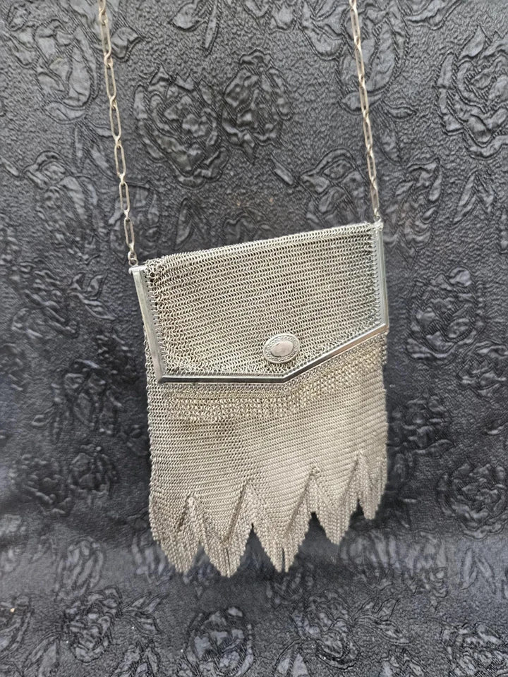 Antique "Princess Mary" Whiting & Davis Chainmail 1920s Edwardian Evening Purse