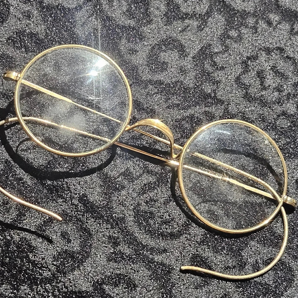 Antique 12k Gold Filled Round Norco Windsor Eyeglasses